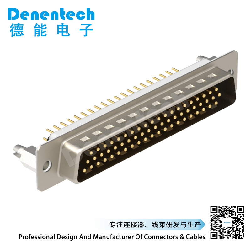 Denentech Factory direct sales DR 62P male straight DIP 62 pin d-sub connectors
